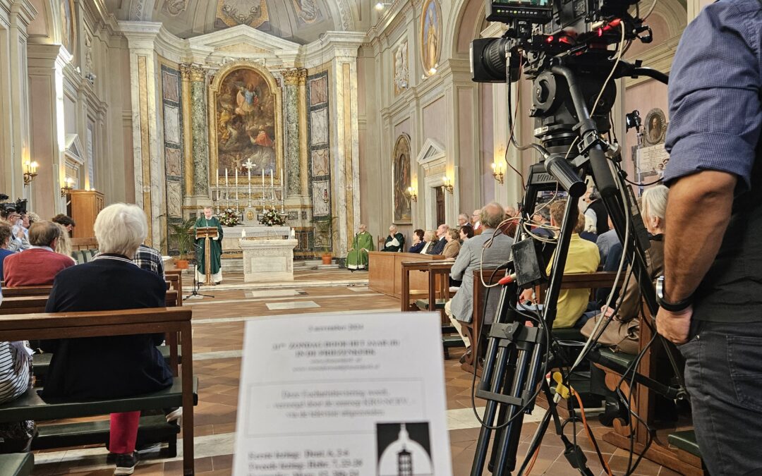 Fotoverslag tv-uitzending eucharistieviering KRO-NCRV